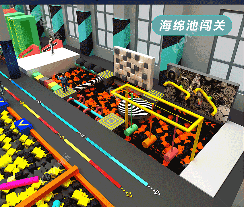 全新親子樂園是比較大型的室內(nèi)樂園，綜合型室內(nèi)樂園，